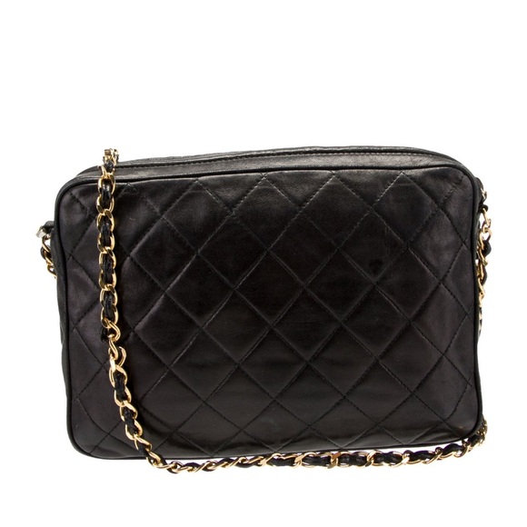 Auth CHANEL Quilted Lambskin Tassel Camera Bag with Double Straps - Picture 4 of 9